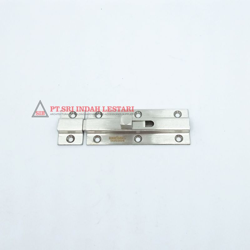 DOOR BOLT DKS SQ 3" SS 2