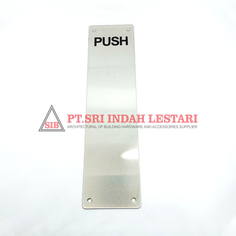 SIGN PLATE DKS "PUSH" SP002A SSS 2