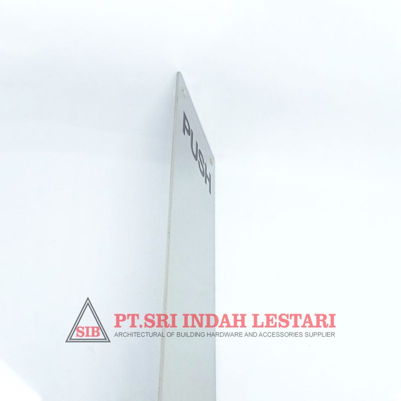 SIGN PLATE DKS "PUSH" SP002A SSS 3