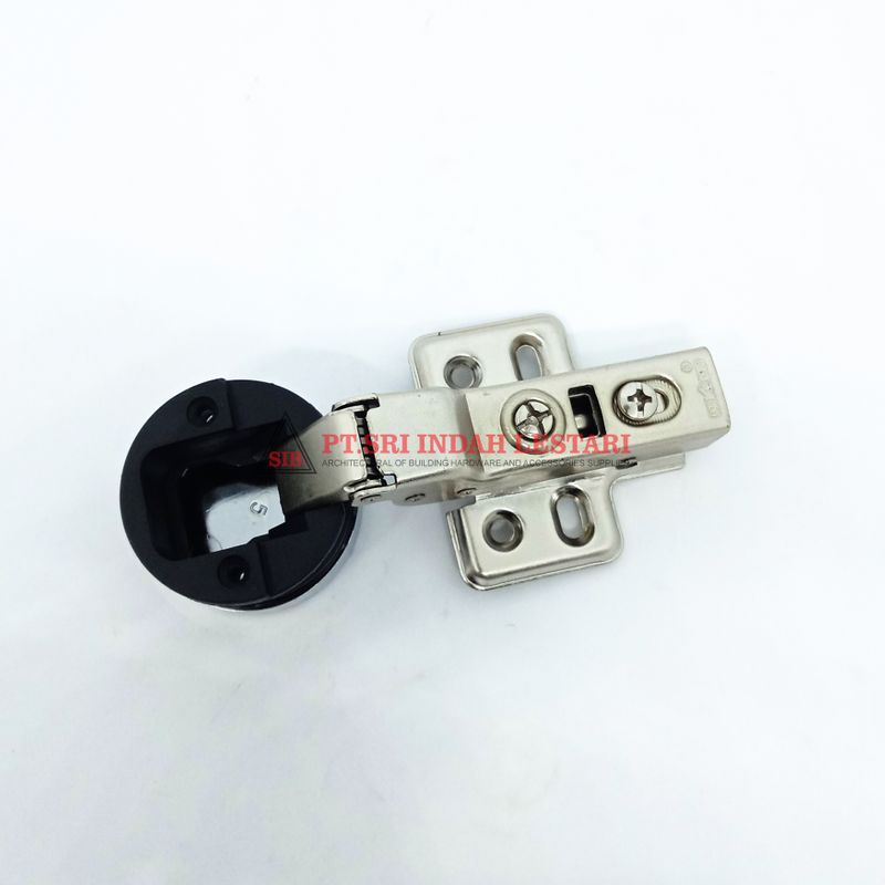 HINGE DEKKSON HYD ES SD GLASS D35 HALF OVERLAY CP 3