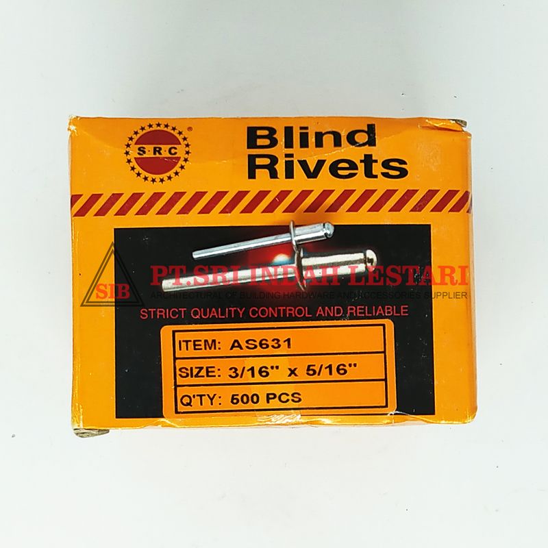 BLIND RIVET 3/16 X 5/16 NA S.R.C(500PCS) 2