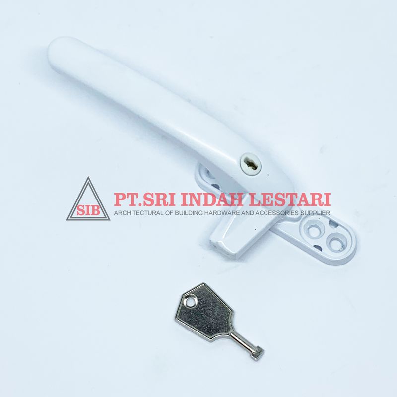 CASEMENT HANDLE DKS 429 LOCK L-WH 2