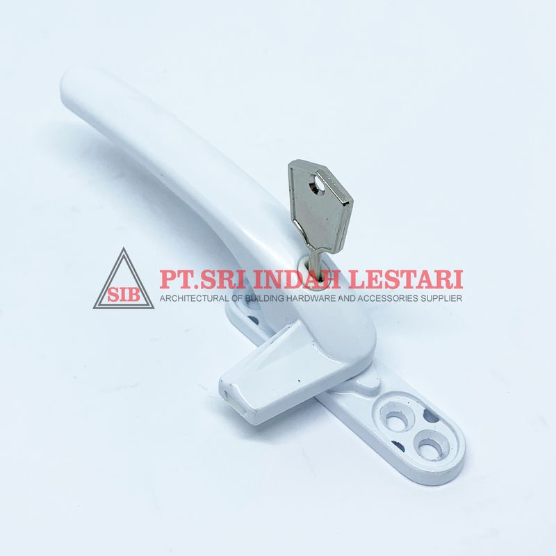 CASEMENT HANDLE DKS 429 LOCK L-WH 3