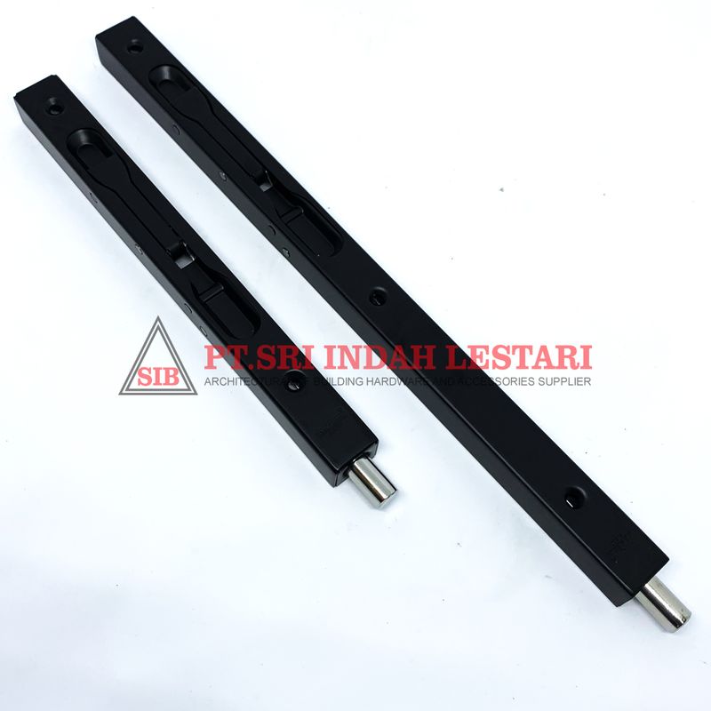 FLUSH BOLT DKS 040 8"+12" MATT BLACK 2