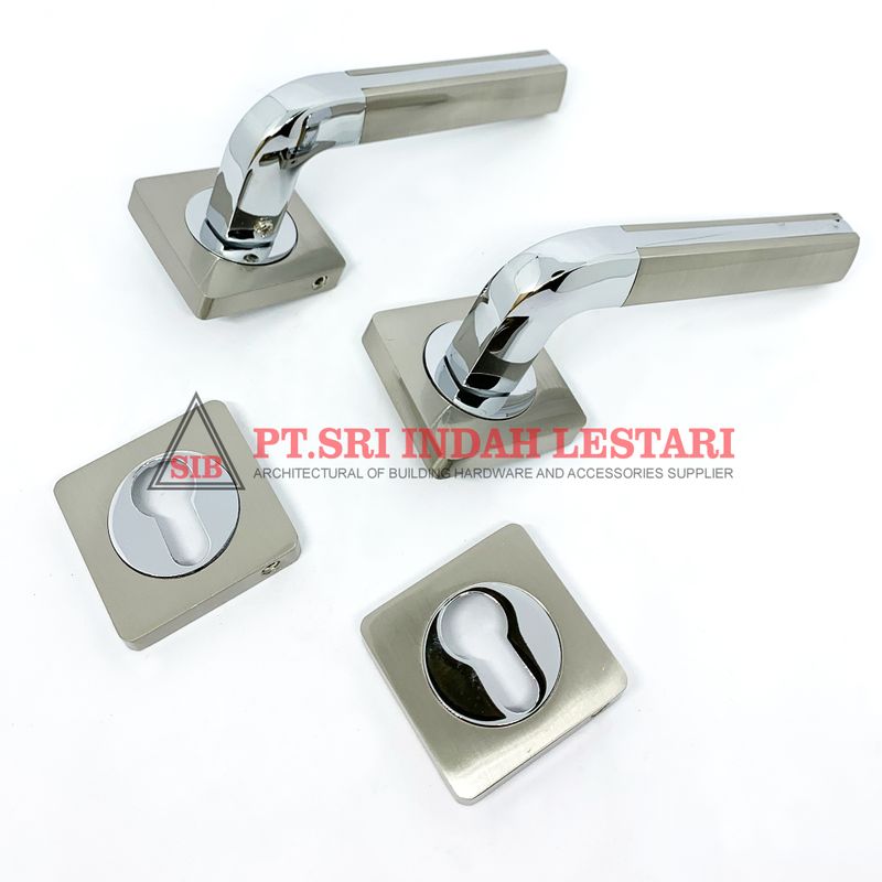 LEVER HANDLE ROSES 9568 SN+CP 2