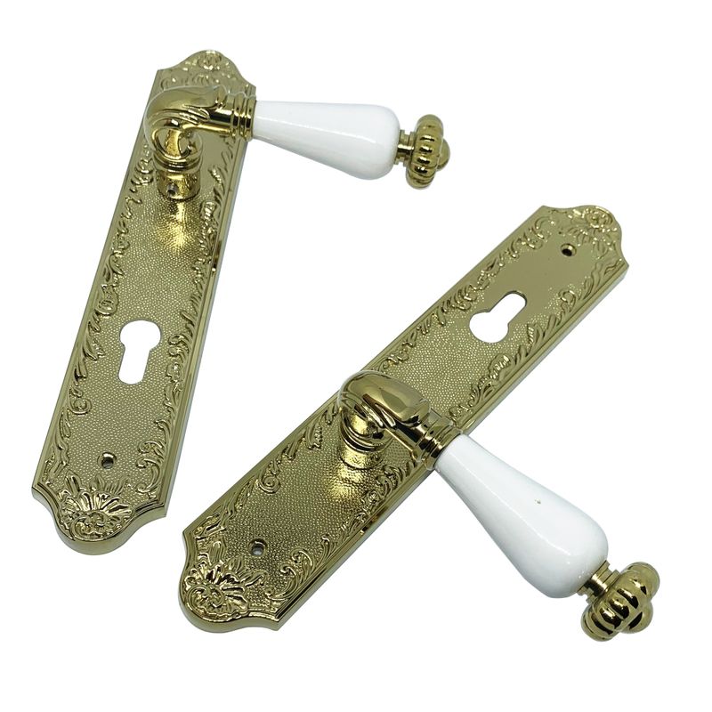 LEVER HANDLE PLATE DKS VINTAGE V210 1190 PVD+WC 2