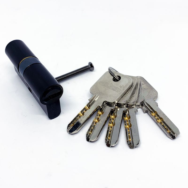 CYLINDER DEKKSON CYL DC KK DL60MM MATT BLACK 3