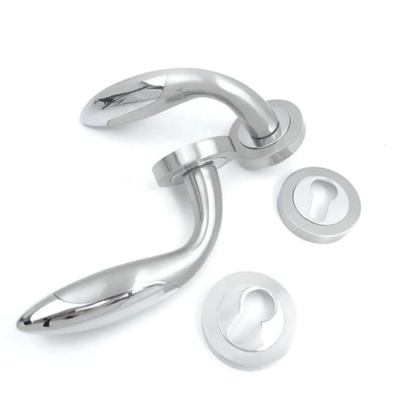 LEVER HANDLE ROSES DKS 2192 SN+CP 2