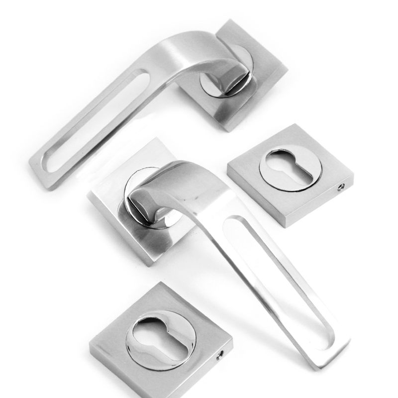 LEVER HANDLE ROSE DKS 5895 SN+NP 2