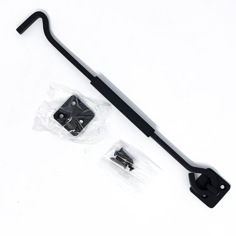 WINDOW STAY DEKKSON WS BR SQ01 10" MATT BLACK 2