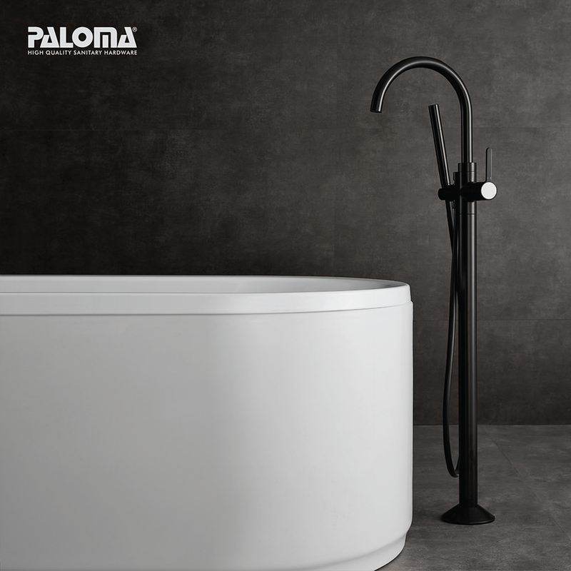 ALEENA SINGLE LEVER BATH /SHOWER MIXER FLOOR-MOUNTED 9305 MATTE BLACK 2