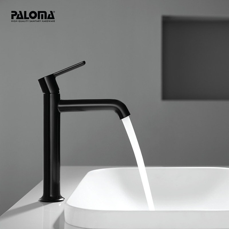 ALEENA SINGLE LEVER MONOBLOC BASIN MIXER 9332 MATTE BLACK 2