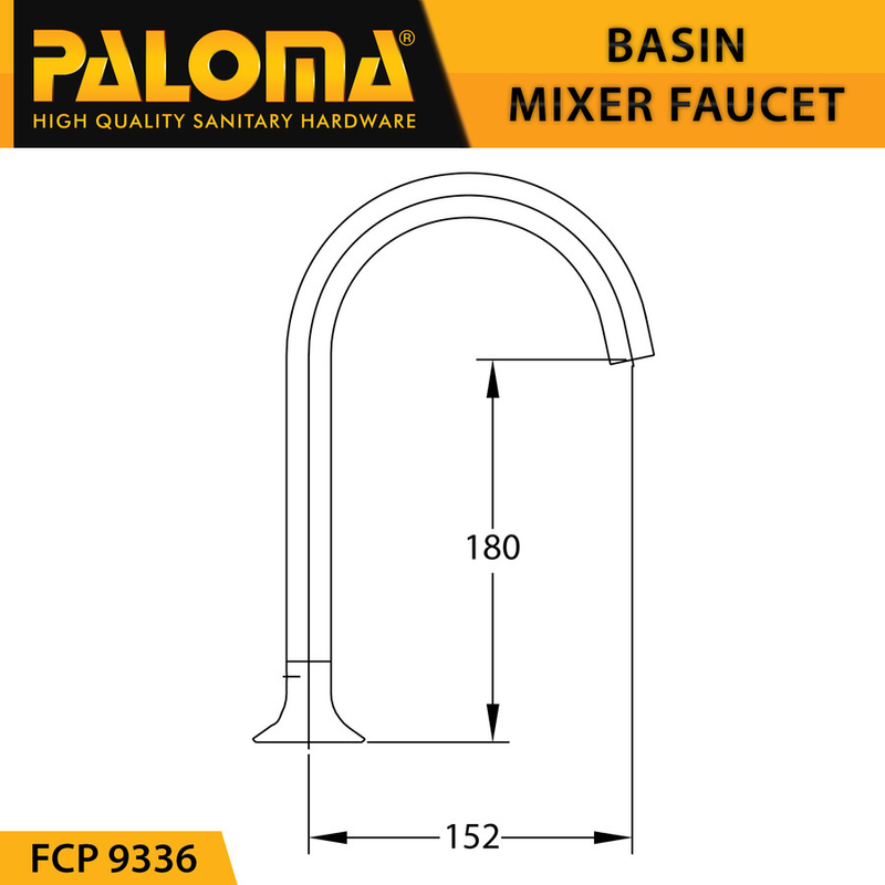 ALEENA TWO-HANDLE 8" BASIN MIXER 9336 MATTE BLACK 4