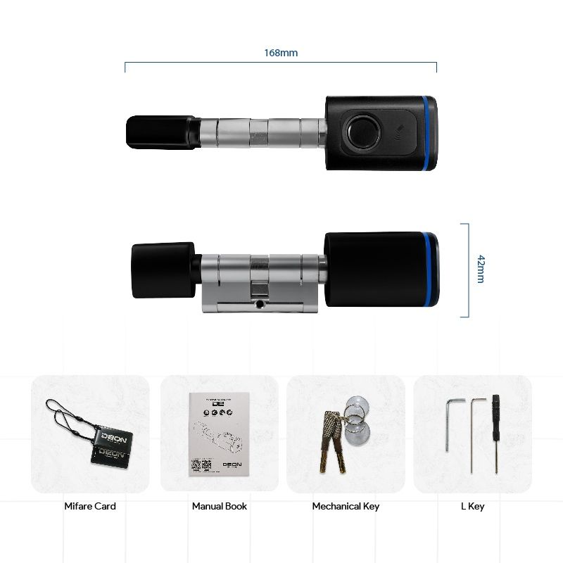 DEON SMART LOCK D02 70MM BLACK 7