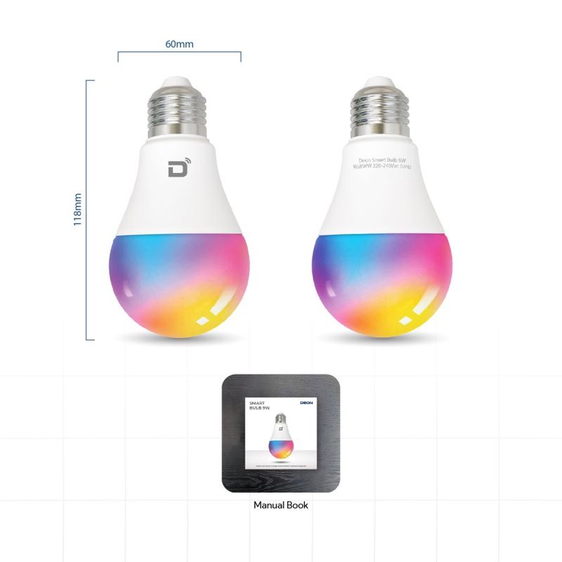 DEON SMART BULB RGBWW 9W 6