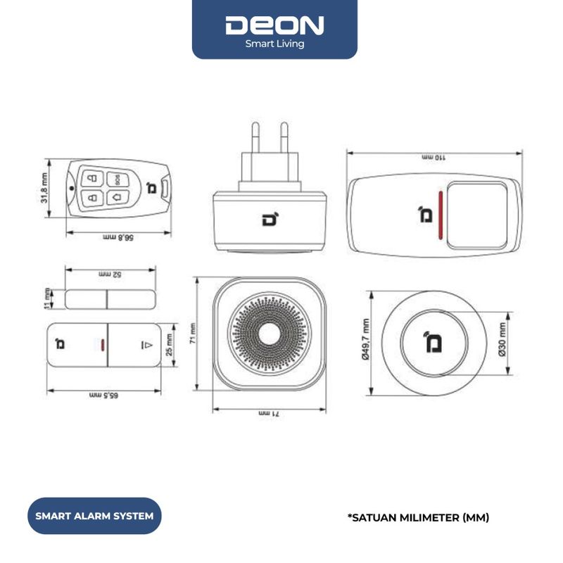 DEON SMART ALARM SYSTEM BLACK 3