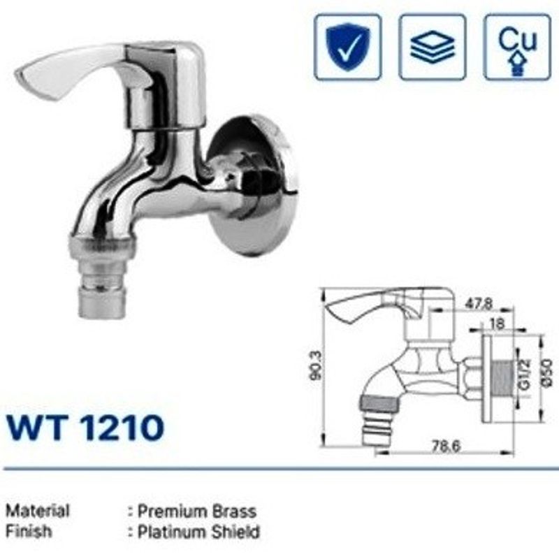 WALL TAP DEKKSON WT 1210  CP 2