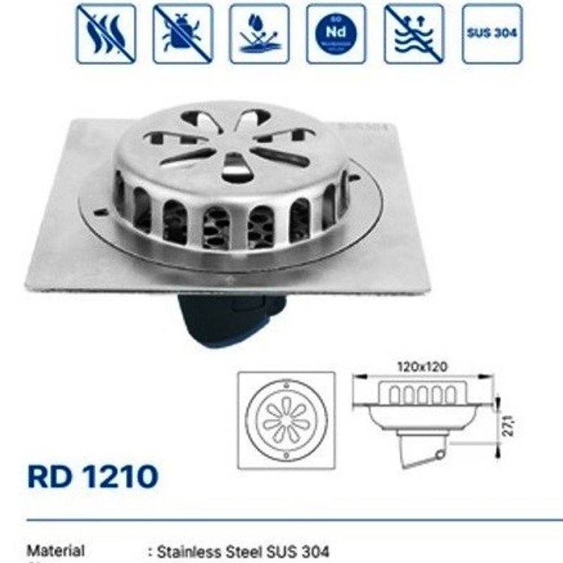 ROOF DRAIN SUS 304 DEKKSON RD 1210  SSS 2
