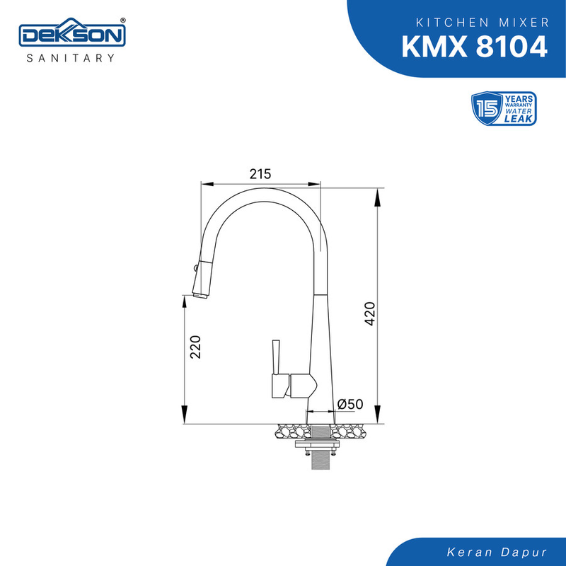 KITCHEN MIXER DEKKSON KMX 8104  MB 3