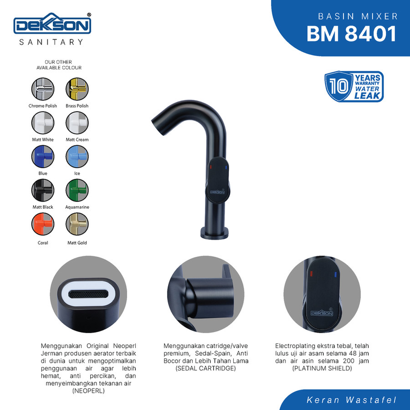 BASIN MIXER DEKKSON BM 8401  MB 2