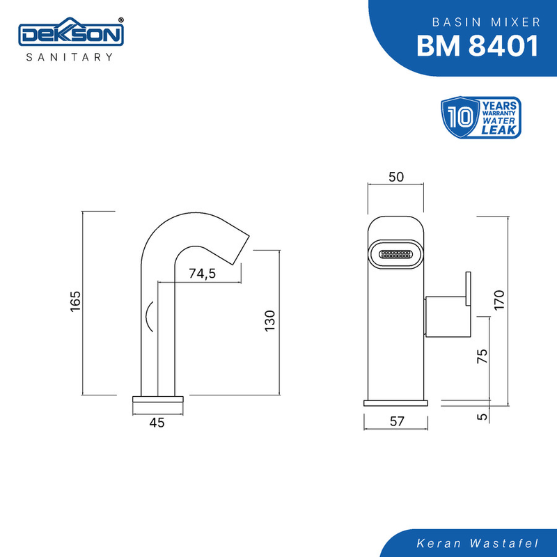 BASIN MIXER DEKKSON BM 8401  MB 3