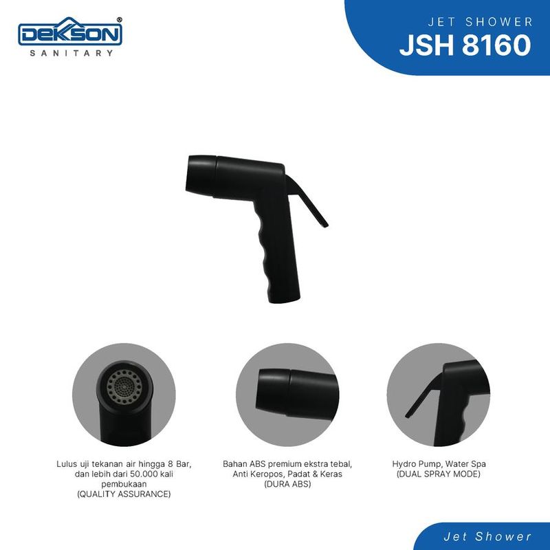 JET SHOWER HEAD DEKKSON JSH 8160  MB 2