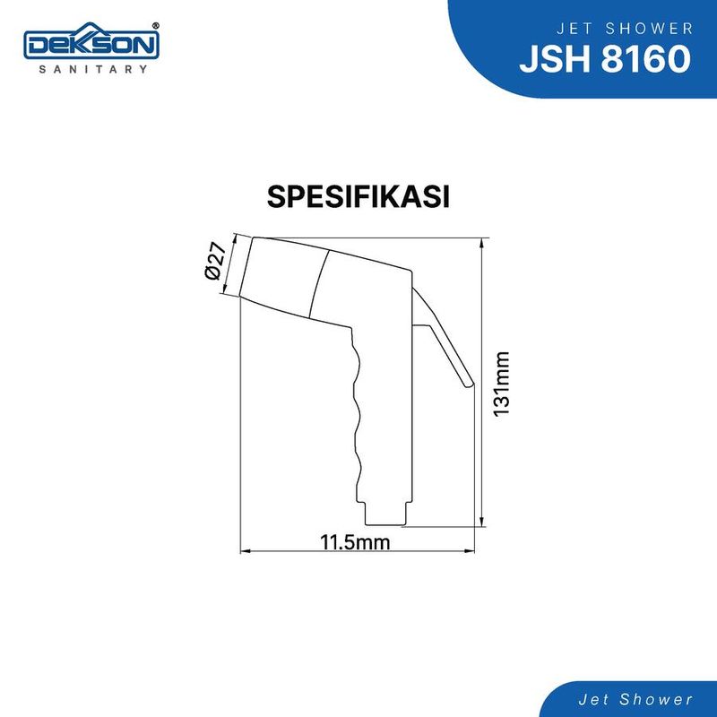 JET SHOWER HEAD DEKKSON JSH 8160  MB 4