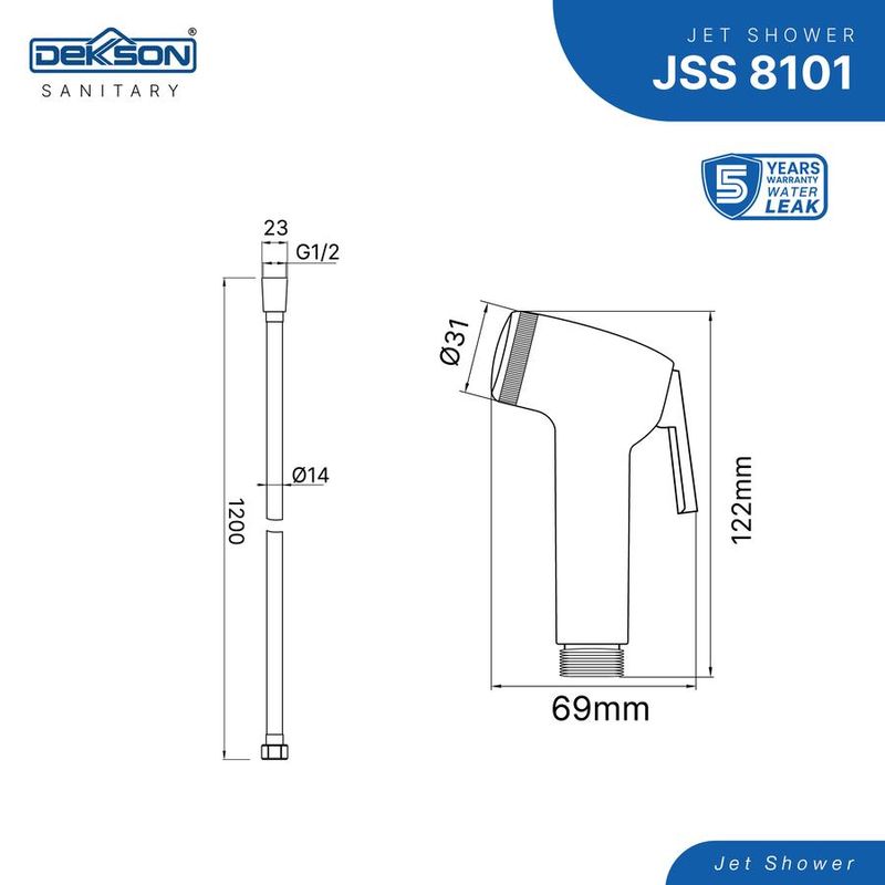 JET SHOWER SET DEKKSON JSS 8101  MB 3