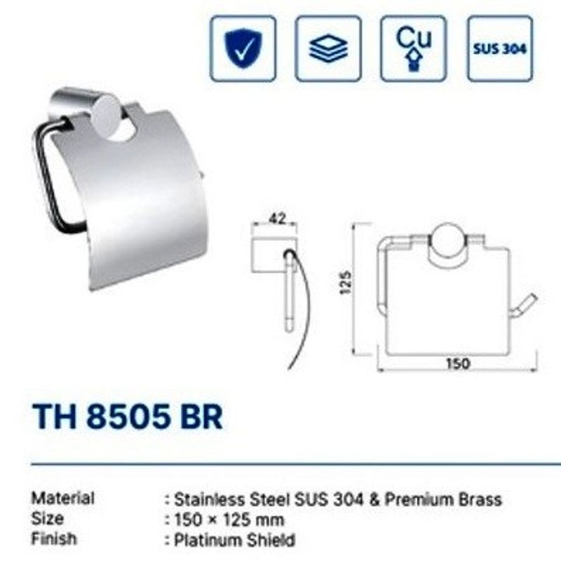TISSUE HOLDER DEKKSON TH 8505 BR  CP 3