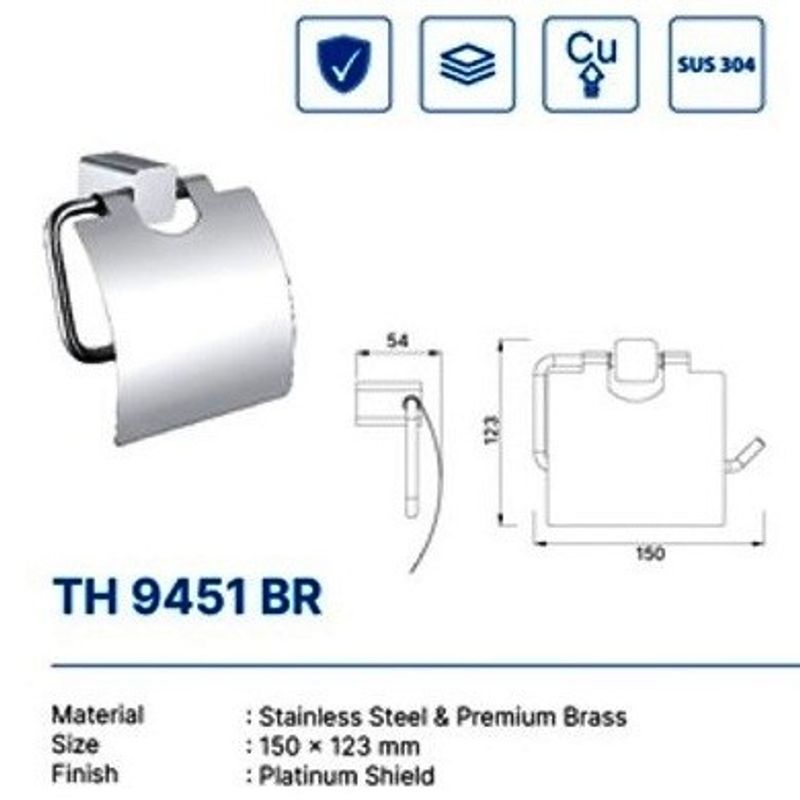 TISSUE HOLDER DEKKSON TH 9451 BR  CP 3