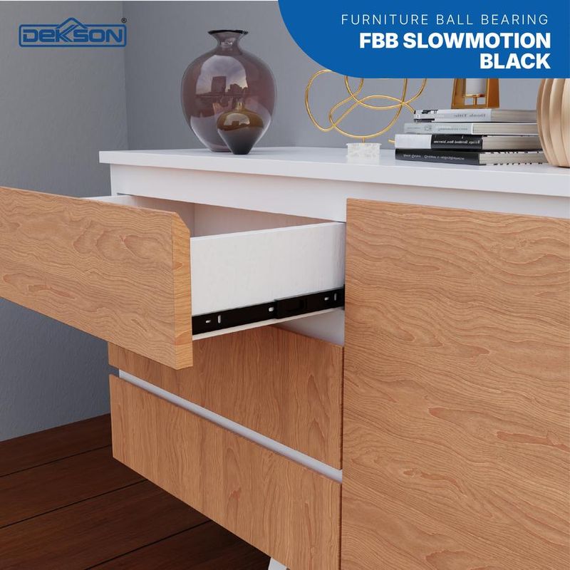 FURNITURE BALL BEARING DEKKSON FBB 350MM SLOWMOTION BLACK 4