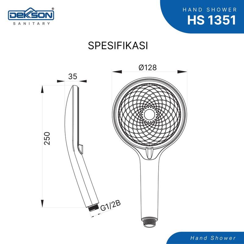 HAND SHOWER DEKKSON HS 1351  MB 6