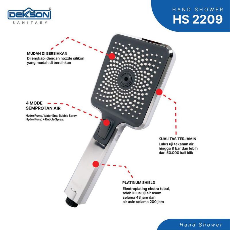 HAND SHOWER DEKKSON HS 2209   CP 2