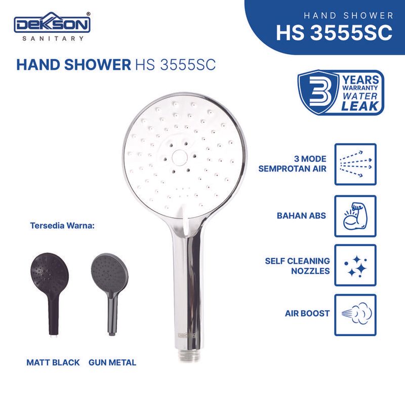 HAND SHOWER DEKKSON HS 3555SC  MB 3