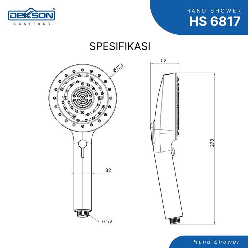 HAND SHOWER DEKKSON HS 6817 MB 3