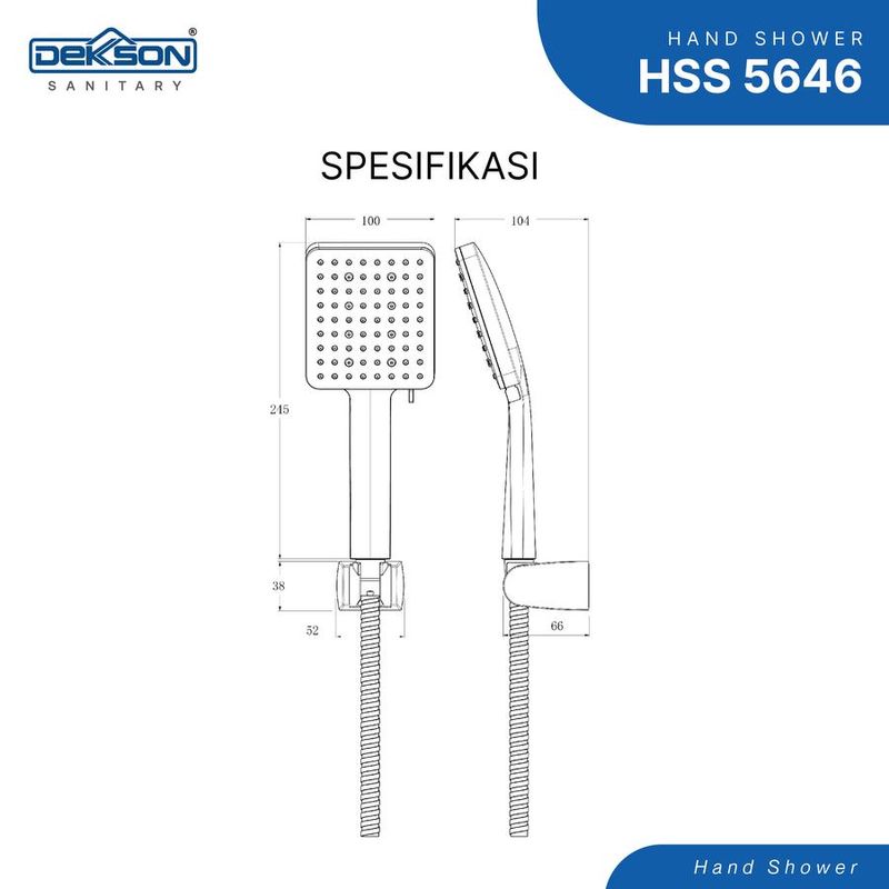 HAND SHOWER SET DEKKSON HSS 5646 MB 3