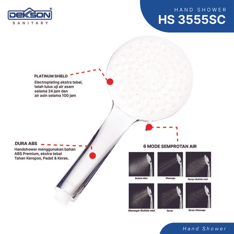 HAND SHOWER DEKKSON HS 6636 MB 2