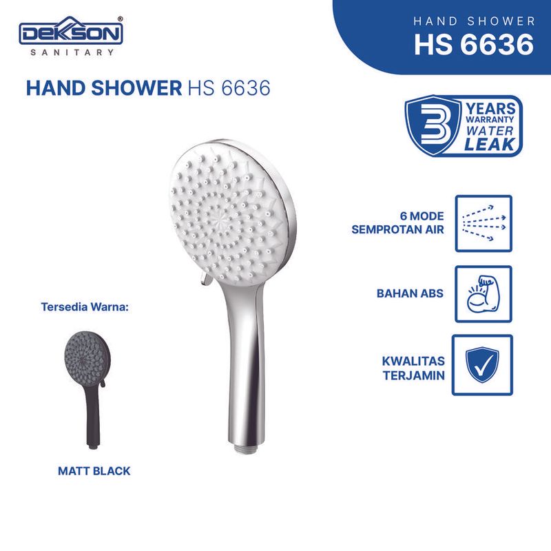 HAND SHOWER SET DEKKSON HSS 6636 CP 3