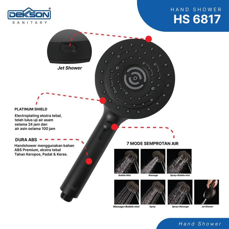 HAND SHOWER SET DEKKSON HSS 6817 CP 4