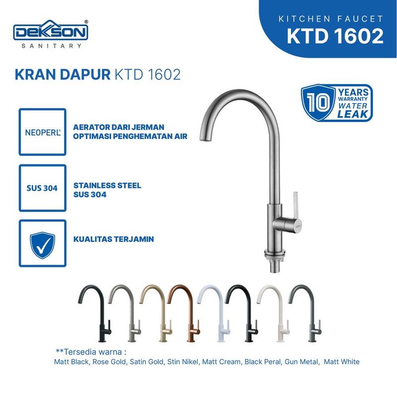 KITCHEN TAP DECK DEKKSON KTD 1602 GM 4