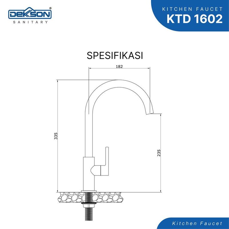 KITCHEN TAP DECK DEKKSON KTD 1602 SG 3