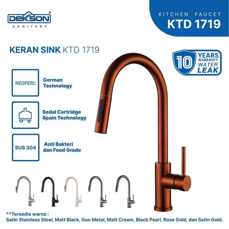 KITCHEN TAP DECK DEKKSON KTD 1719 GM 2
