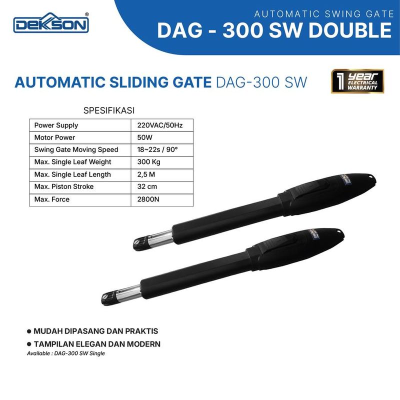 AUTOMATIC SWING GATE DEKKSON DAG-300 SW DOUBLE 2