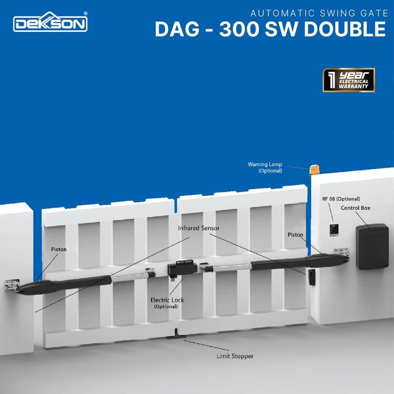AUTOMATIC SWING GATE DEKKSON DAG-300 SW DOUBLE 3