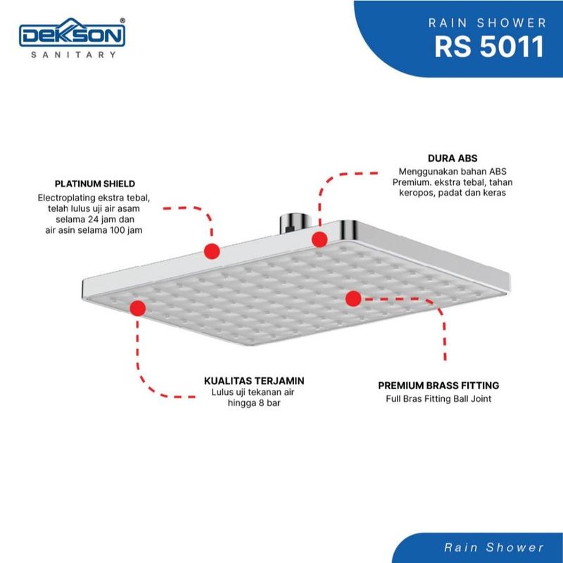 RAIN SHOWER DEKKSON RS 5011 CP 4