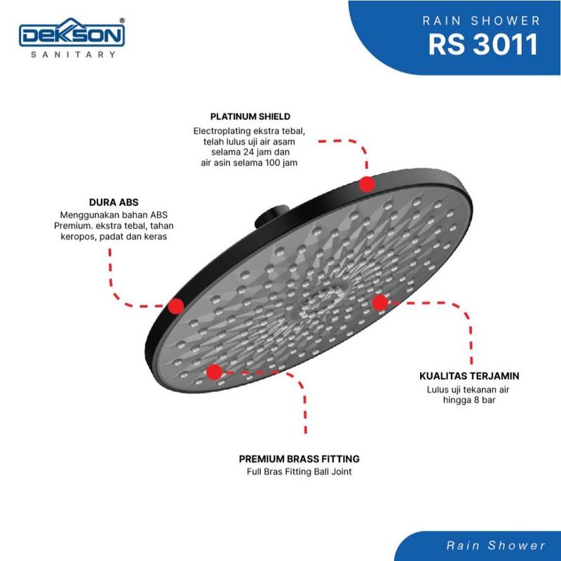 RAIN SHOWER DEKKSON RS 3011 MB 2