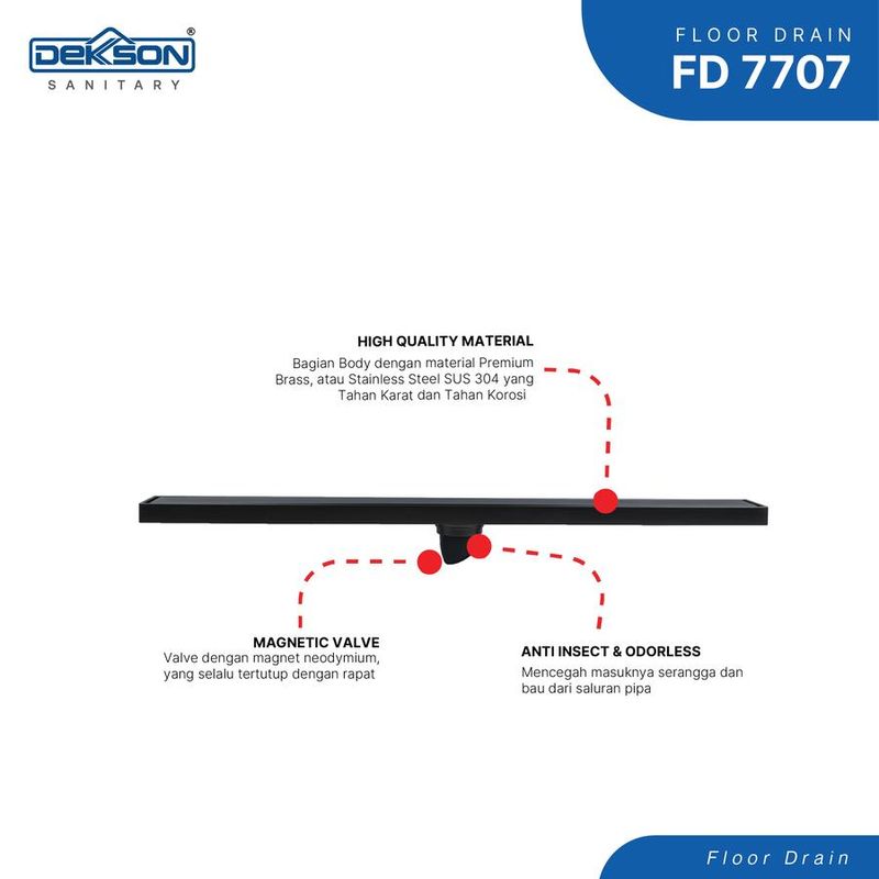 FLOOR DRAIN DEKKSON FD 7707 BR MB 4
