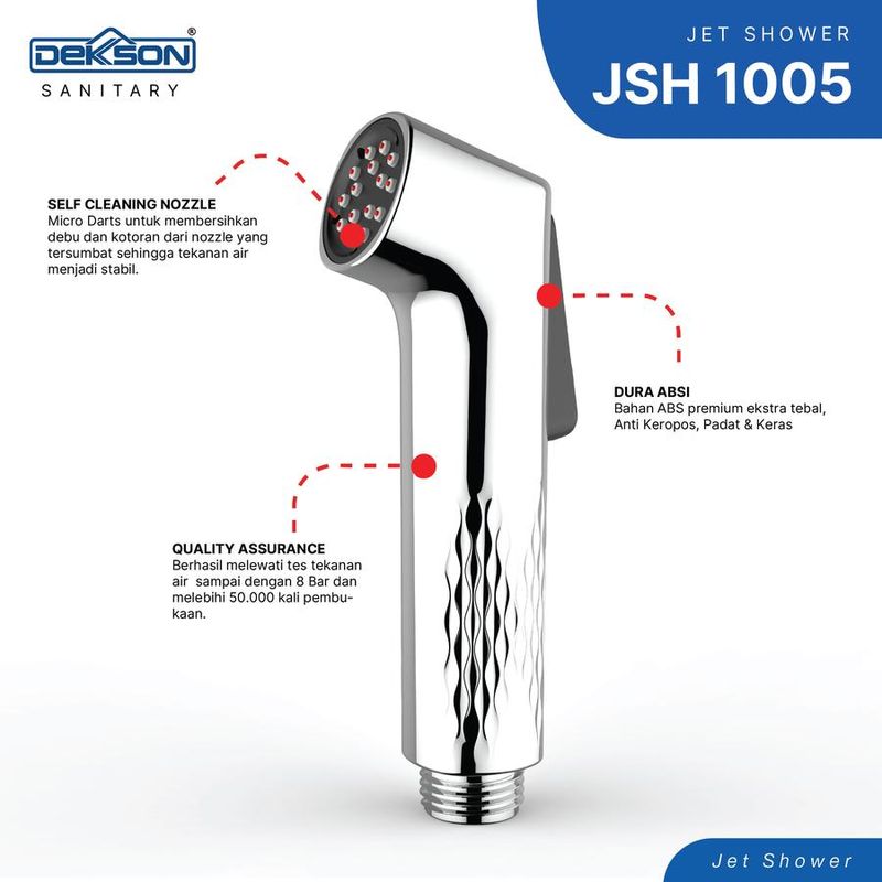 JET SHOWER HEAD DEKKSON JSH 1005SC MB 5