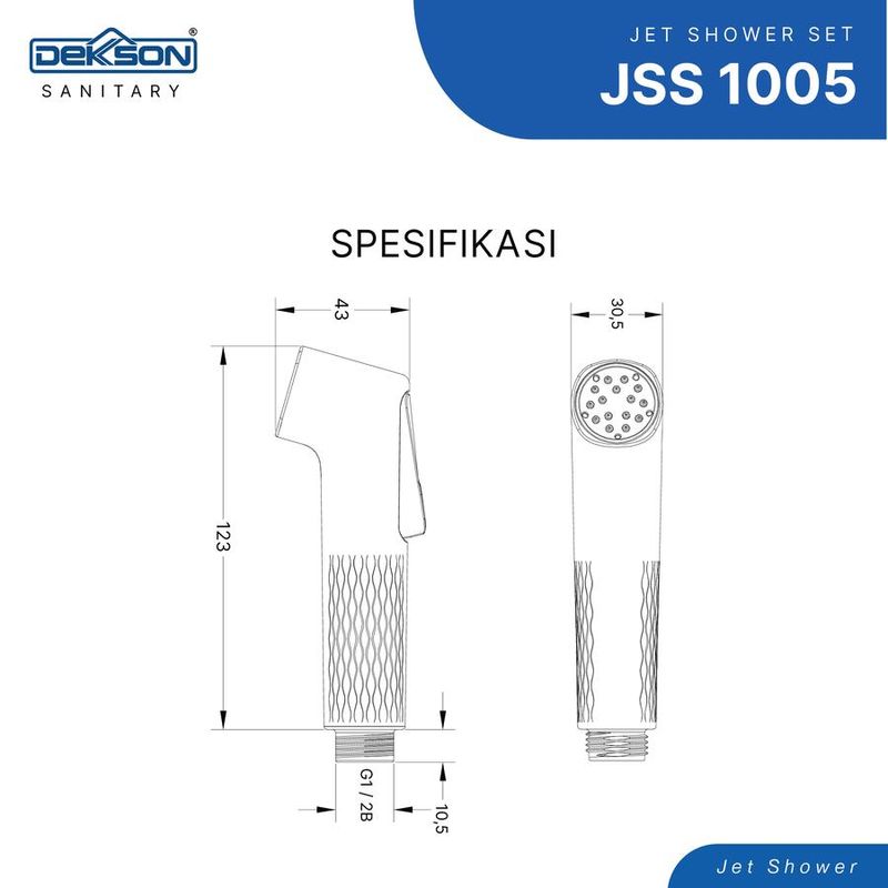 JET SHOWER SET DEKKSON JSS 1005SC MB 3