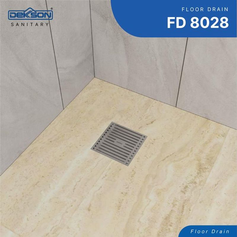 FLOOR DRAIN SUS 304 DEKKSON FD 8028  SSS 3